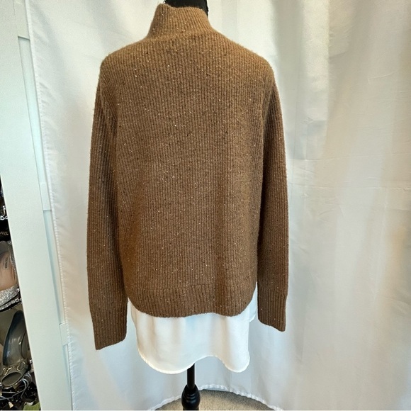 Rw&co women's brown high neck shirt sweater Sz L NWOT - Picture 5 of 12